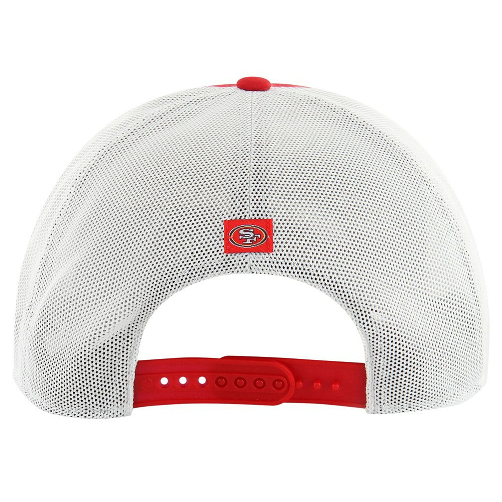 San Francisco 49ers '47 Downburst Relaxed Hitch Trucker Adjustable Hat Scarlet/White | 47 brand