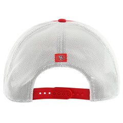 San Francisco 49ers '47 Downburst Relaxed Hitch Trucker Adjustable Hat Scarlet/White | 47 brand