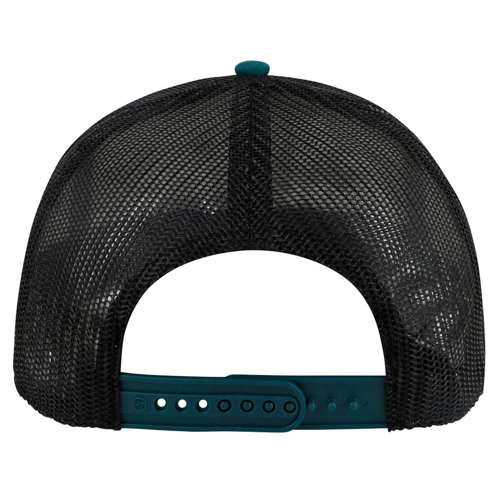 Philadelphia Eagles '47 Stack Line Hitch Trucker Adjustable Hat White/Midnight Green | 47 brand