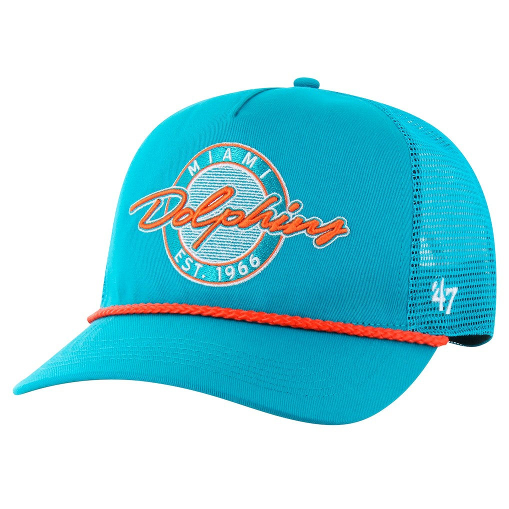 Miami Dolphins '47 Promenade Hitch Trucker Adjustable Hat Aqua | 47 brand