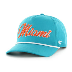Miami Dolphins '47 Overhand Hitch Adjustable Hat Aqua | 47 brand