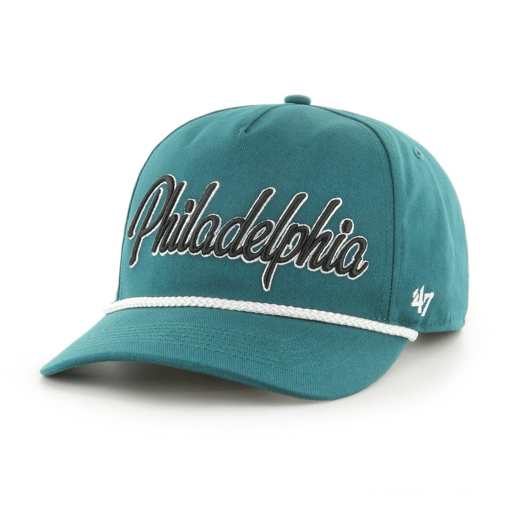 Philadelphia Eagles '47 Overhand Hitch Adjustable Hat Midnight Green | 47 brand
