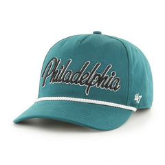 Philadelphia Eagles '47 Overhand Hitch Adjustable Hat Midnight Green | 47 brand