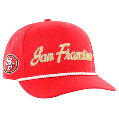 San Francisco 49ers '47 Overhand Hitch Adjustable Hat Scarlet | 47 brand