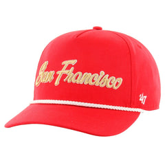 San Francisco 49ers '47 Overhand Hitch Adjustable Hat Scarlet | 47 brand