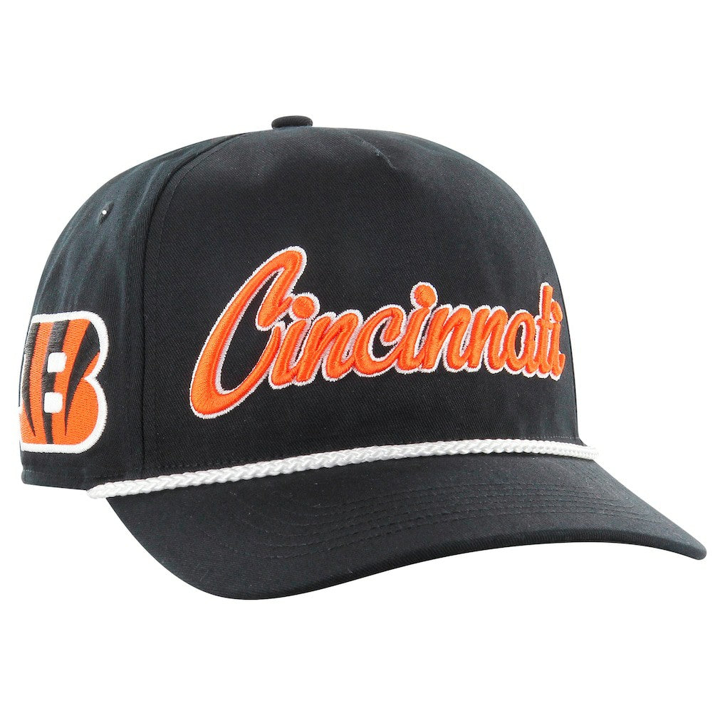 Cincinnati Bengals '47 Overhand Hitch Adjustable Hat Black | 47 brand