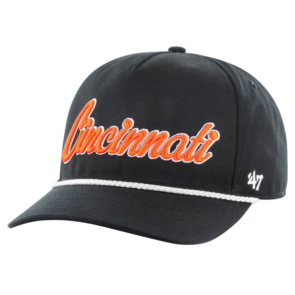 Cincinnati Bengals '47 Overhand Hitch Adjustable Hat Black | 47 brand