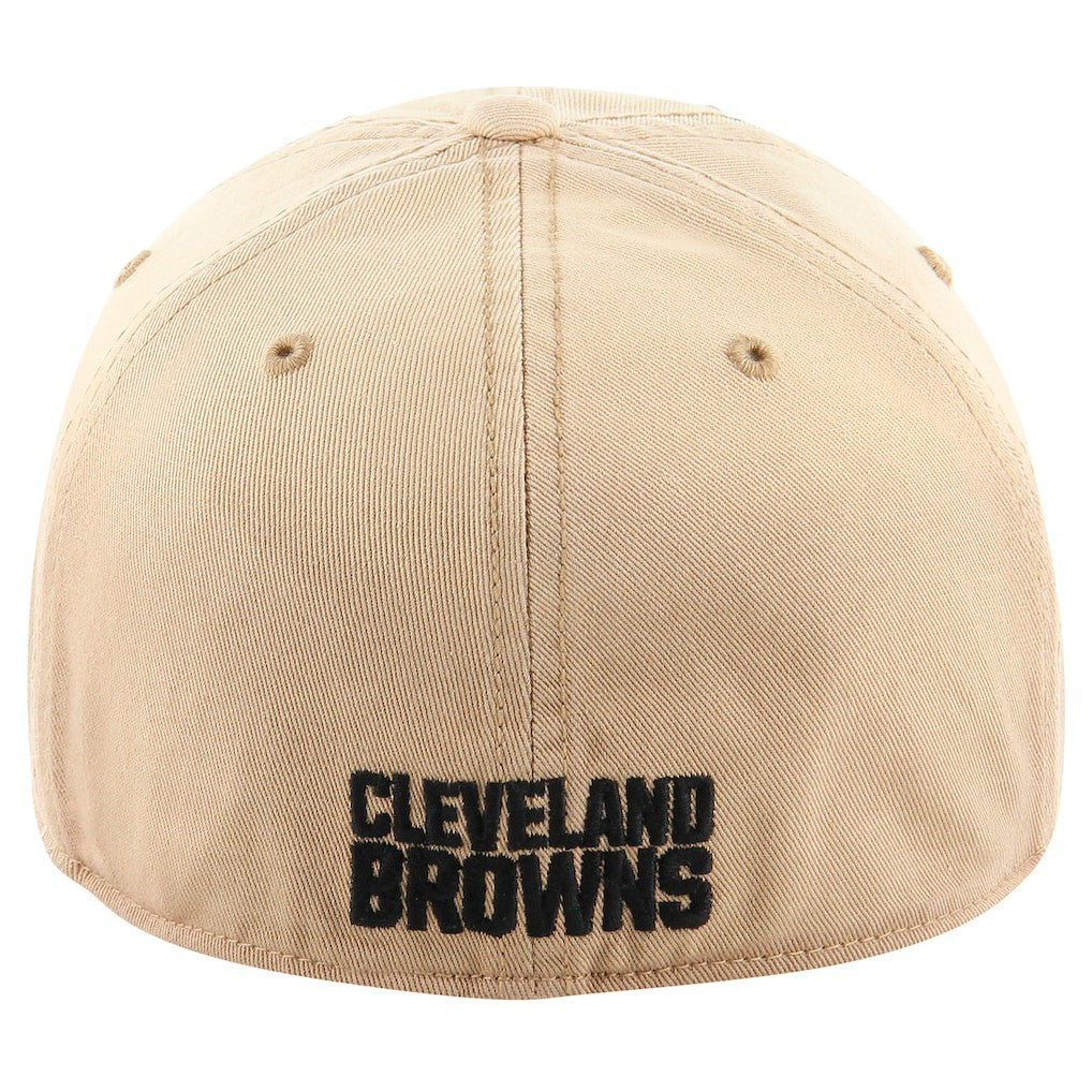 Cleveland Browns '47 Dusted Relaxed Franchise Fitted Hat Khaki | 47 brand