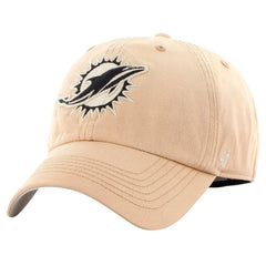 Miami Dolphins '47 Dusted Relaxed Franchise Fitted Hat Khaki | 47 brand