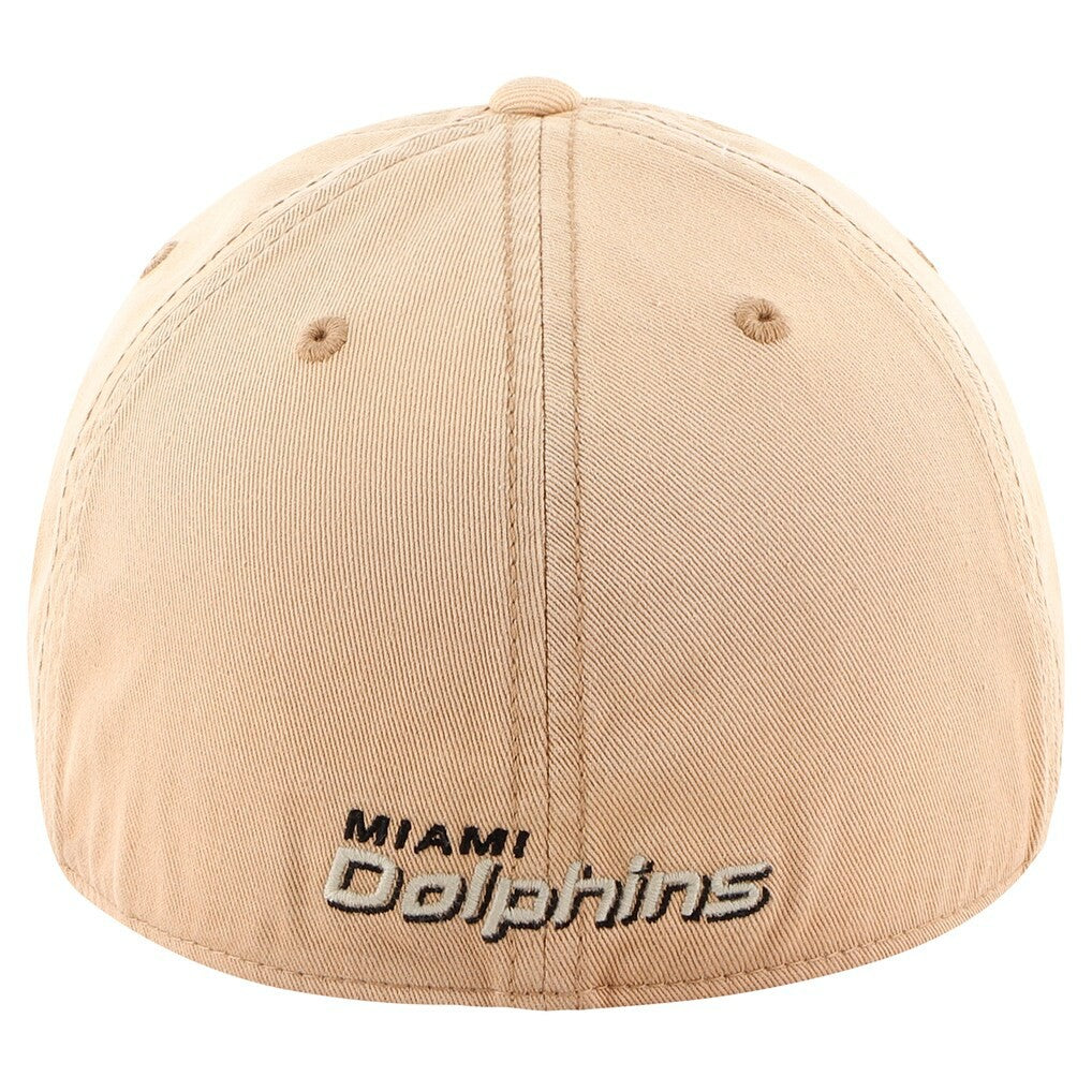 Miami Dolphins '47 Dusted Relaxed Franchise Fitted Hat Khaki | 47 brand