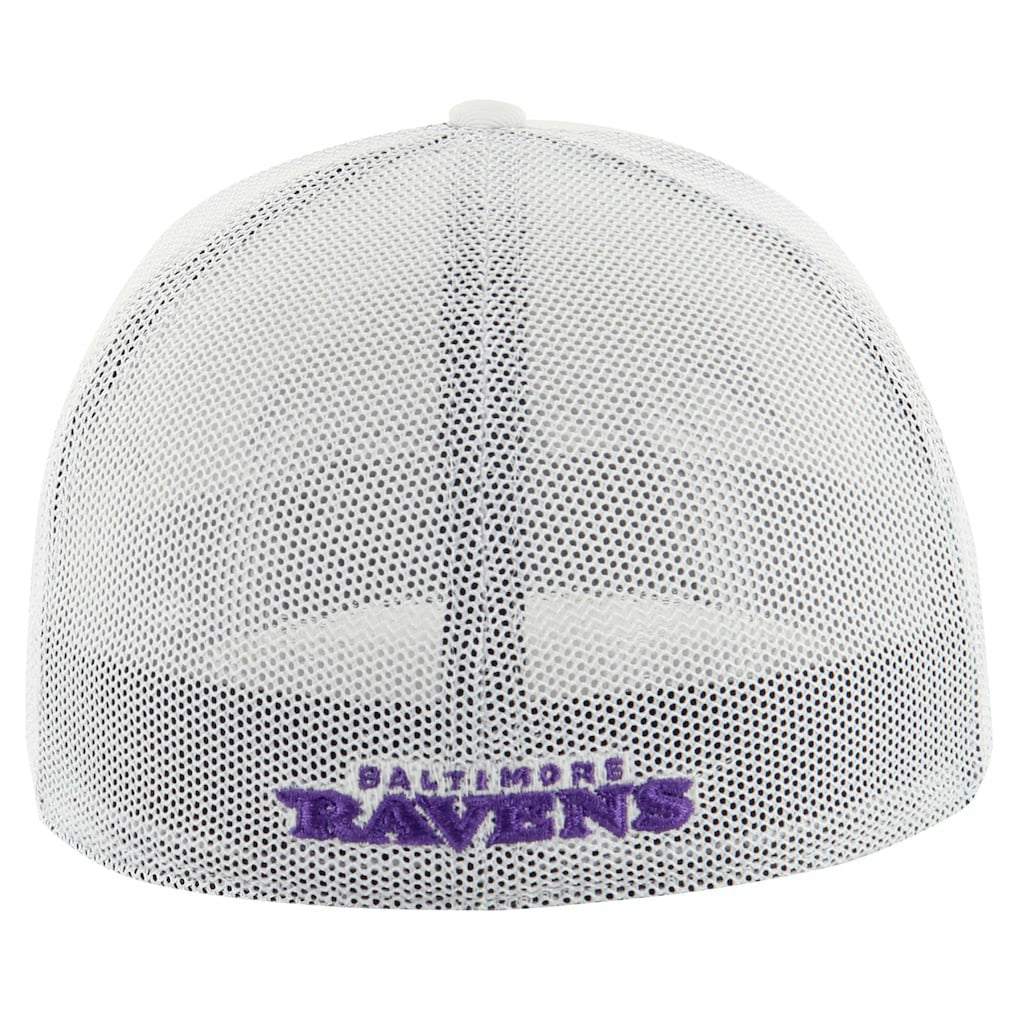 Baltimore Ravens '47 Snowball Trophy Stretch Fit Hat White | 47 brand