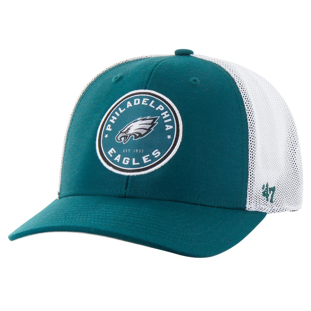 Philadelphia Eagles '47 Disclose Trophy Stretch Fit Hat Midnight Green | 47 brand