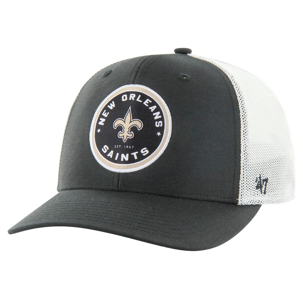 New Orleans Saints '47 Disclose Trophy Stretch Fit Hat Black | 47 brand