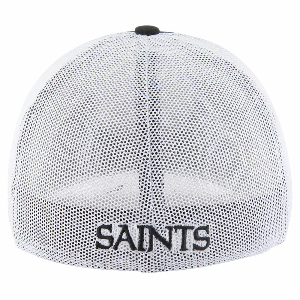 New Orleans Saints '47 Disclose Trophy Stretch Fit Hat Black | 47 brand