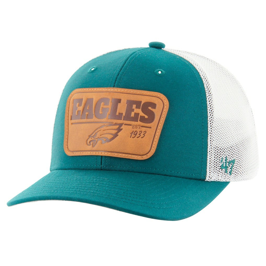 Philadelphia Eagles '47 Thrash Trophy Flex Hat Midnight Green/White | 47 brand