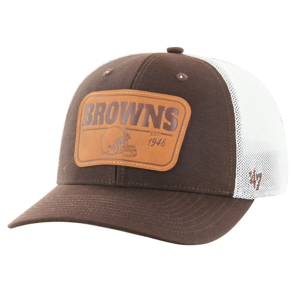 Cleveland Browns '47 Thrash Trophy Flex Hat Brown/White | 47 brand