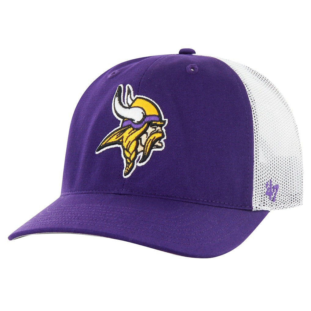 Minnesota Vikings '47 Team Unstructured Trucker Adjustable Hat Purple/White | 47 brand