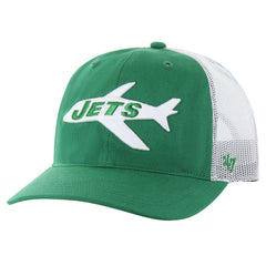 New York Jets '47 Team Unstructured Trucker Adjustable Hat Kelly Green/White | 47 brand
