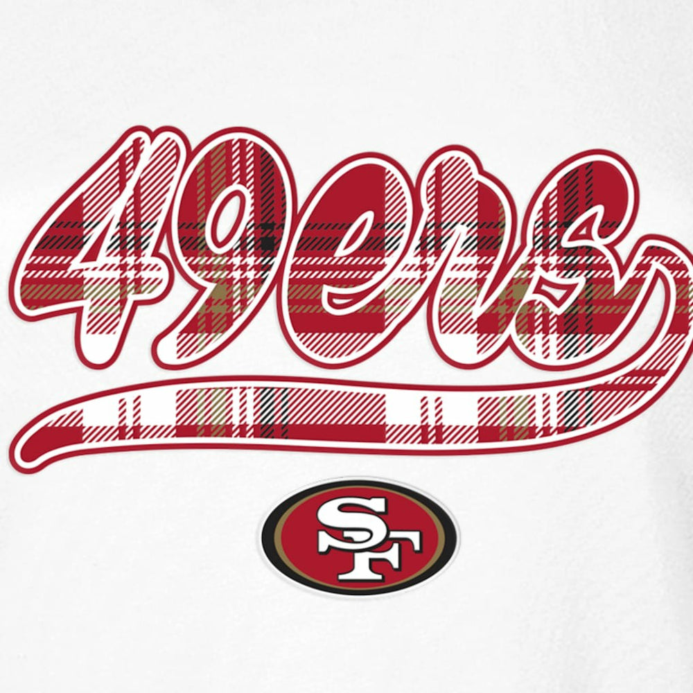 San Francisco 49ers New Era Women's 3rd Down T-Shirt White/Scarlet | NFL