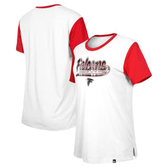 Atlanta Falcons New Era Women's 3rd Down T-Shirt White/Red | NFL