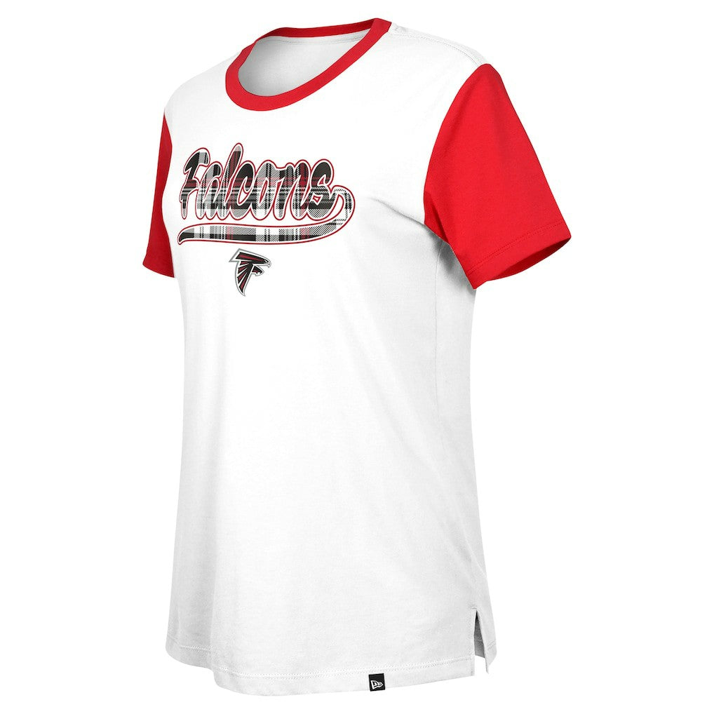 Atlanta Falcons New Era Women's 3rd Down T-Shirt White/Red | NFL