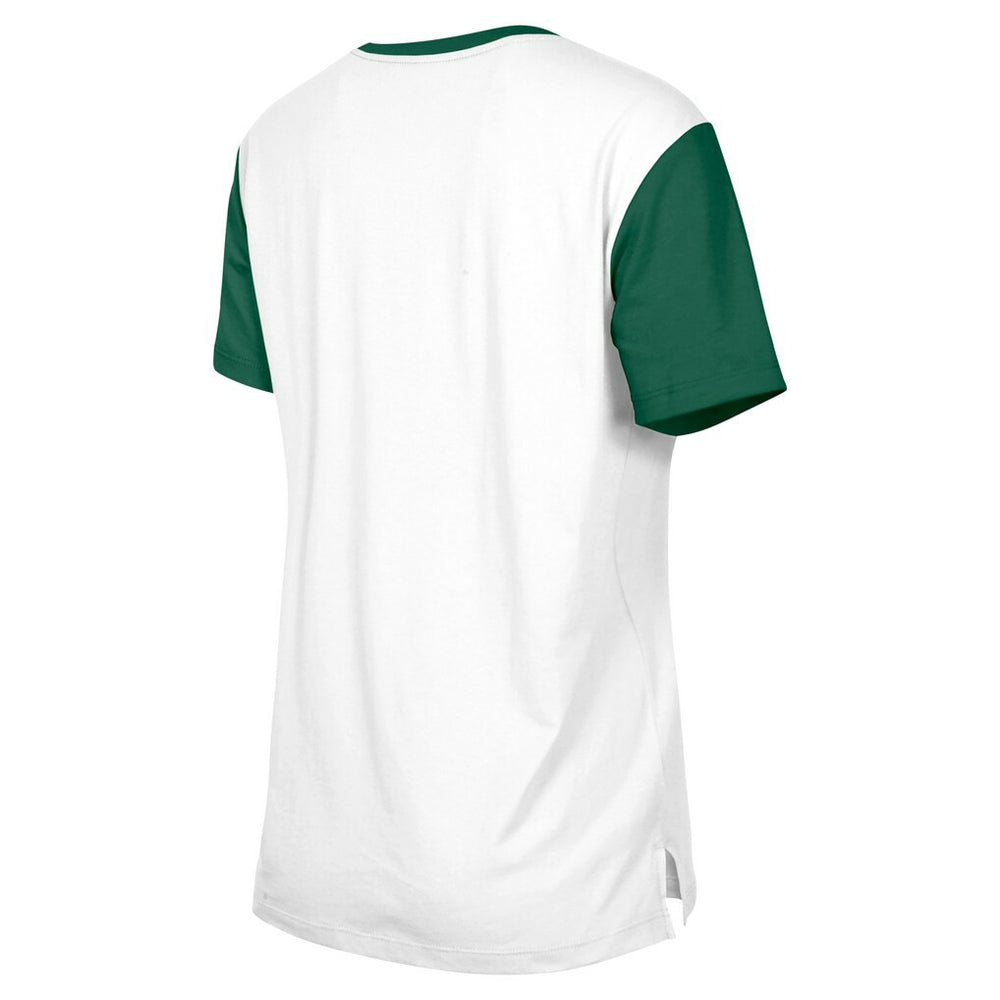 New York Jets New Era Women's 3rd Down T-Shirt White/Green | NFL