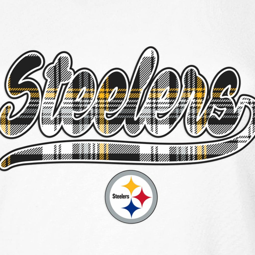 Pittsburgh Steelers New Era Women's 3rd Down T-Shirt White/Black | NFL