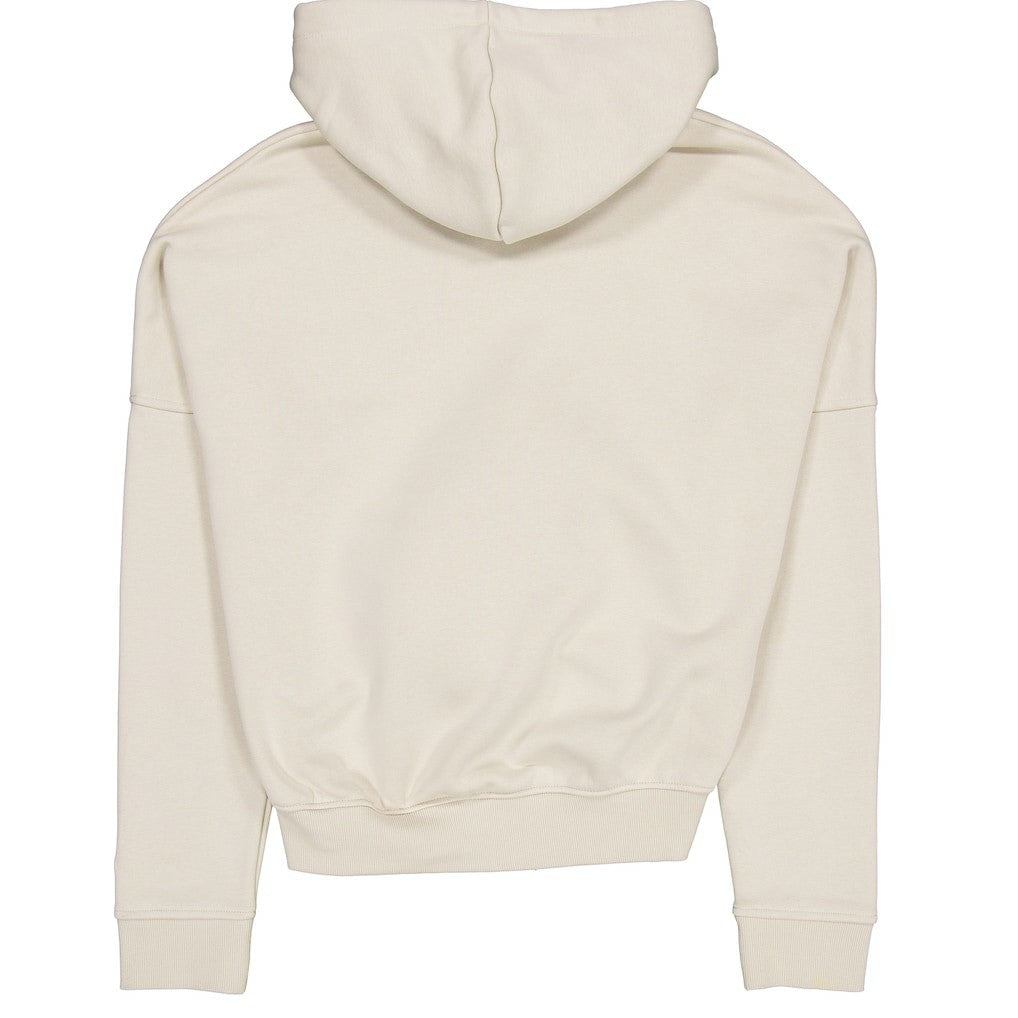 Cleveland Browns New Era Women's 3rd Down Historic Pullover Hoodie Cream | NFL