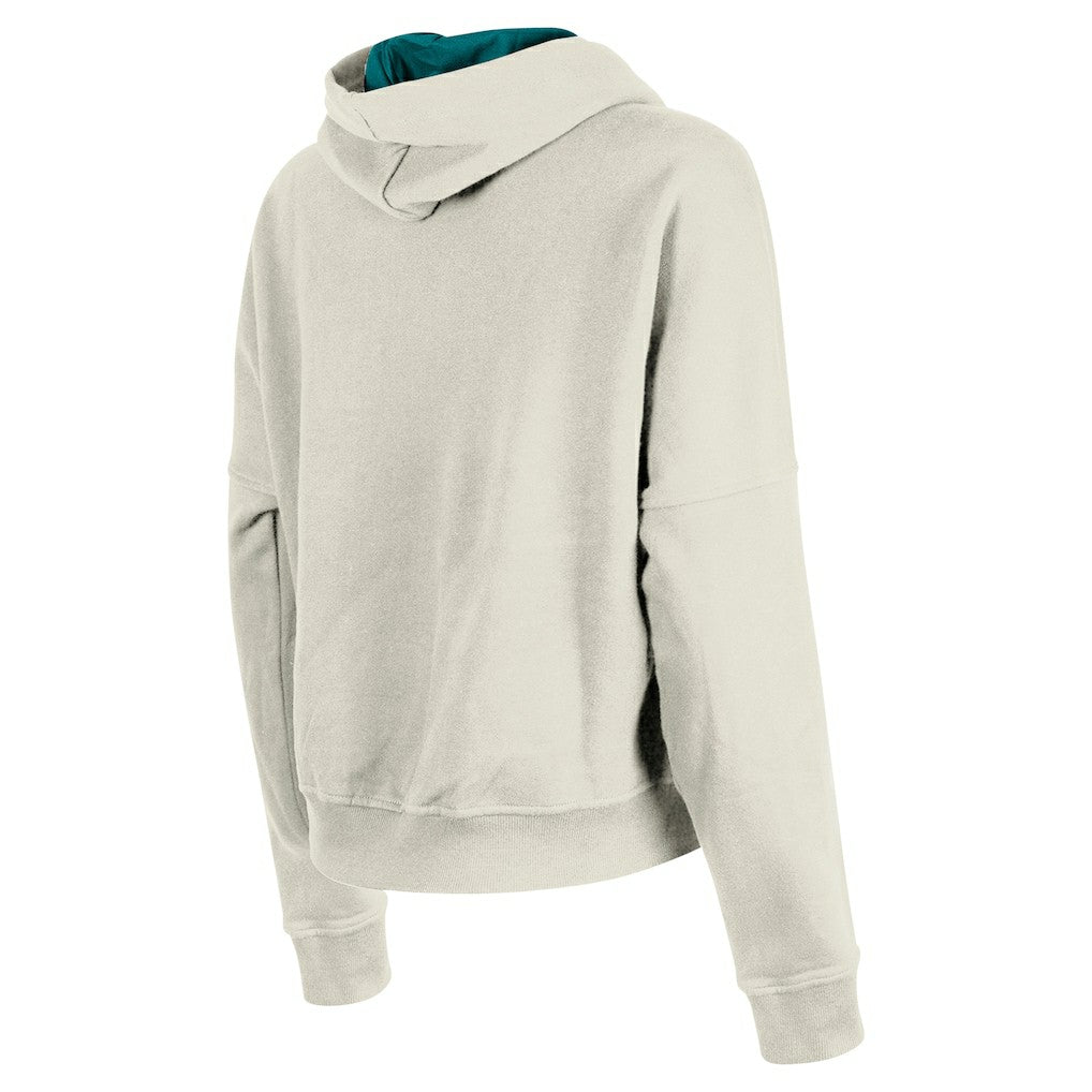 Miami Dolphins New Era Women's 3rd Down Historic Pullover Hoodie Cream | NFL