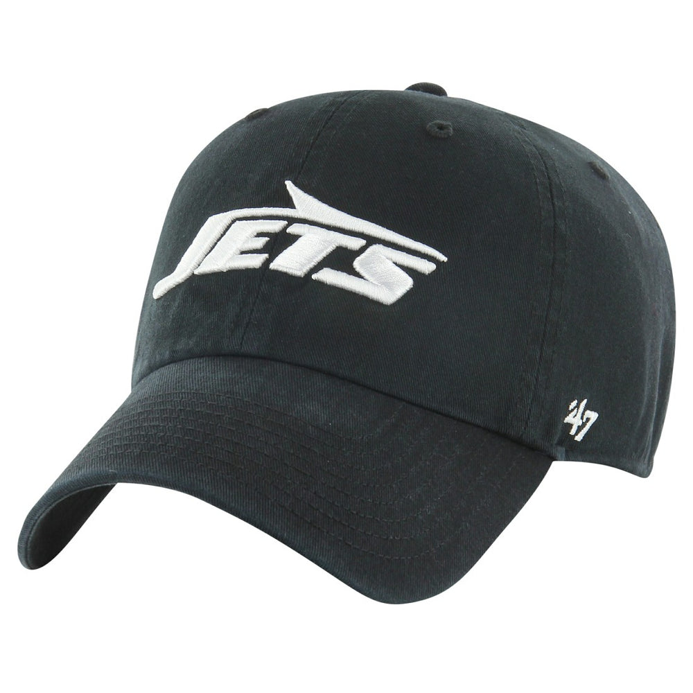 New York Jets '47 Clean Up Tonal Adjustable Hat Black | 47 brand