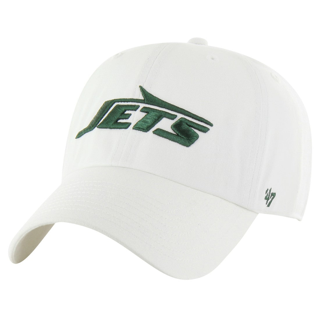 New York Jets '47 Clean Up Adjustable Hat White | 47 brand