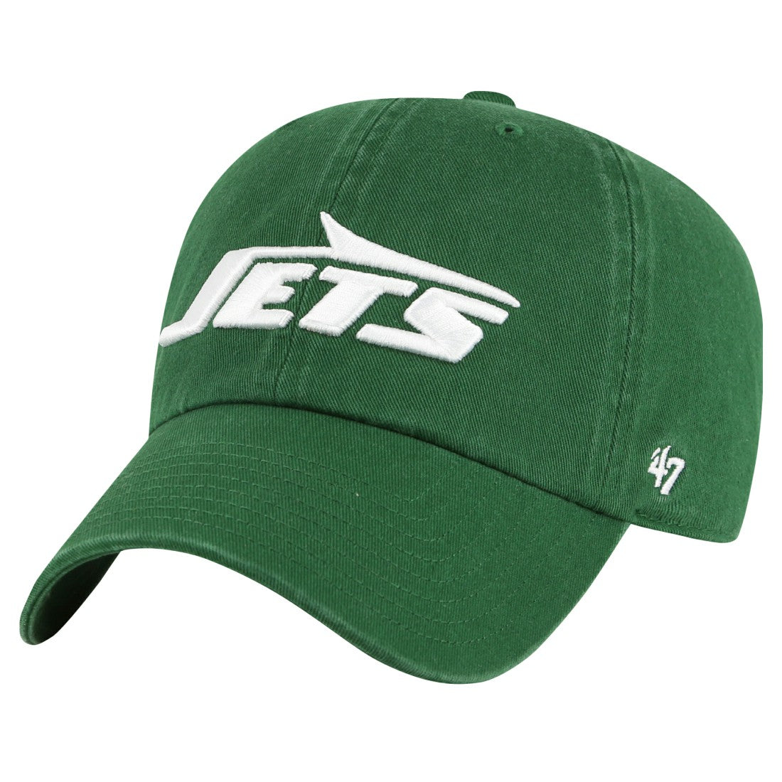 New York Jets '47 Clean Up Team Script Adjustable Hat Green | 47 brand