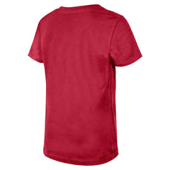 Arizona Cardinals New Era Girls Youth Flip Sequin V-Neck T-Shirt Cardinal | NFL