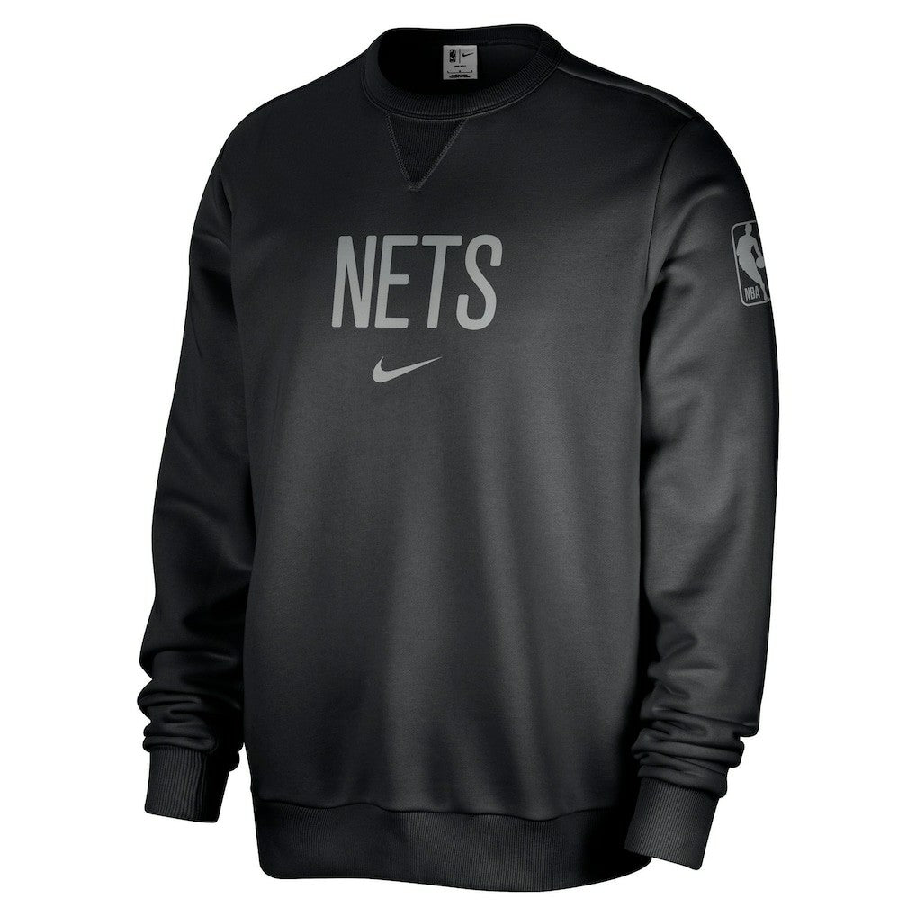 Brooklyn Nets Courtside Standard Issue Performance Pullover Sweatshirt Black - NBA