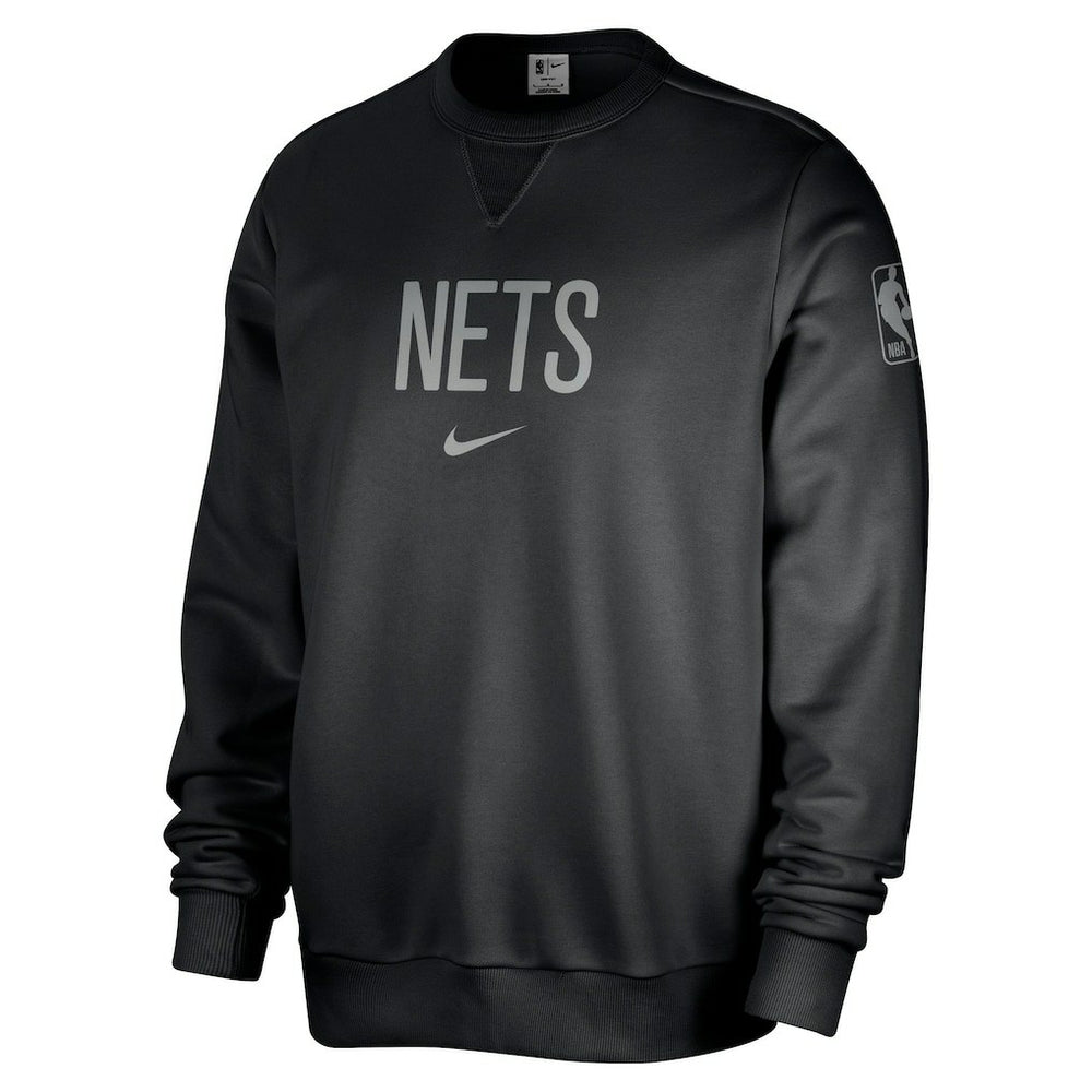 Brooklyn Nets Courtside Standard Issue Performance Pullover Sweatshirt Black - NBA