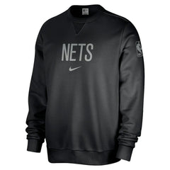 Brooklyn Nets Courtside Standard Issue Performance Pullover Sweatshirt Black - NBA