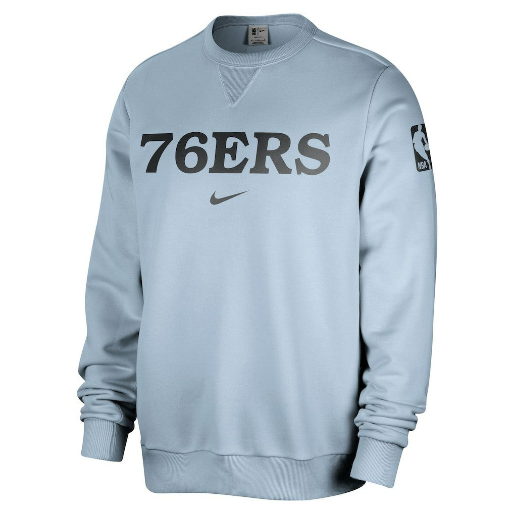 Philadelphia 76ers Courtside Standard Issue Performance Pullover Sweatshirt Light Blue - NBA