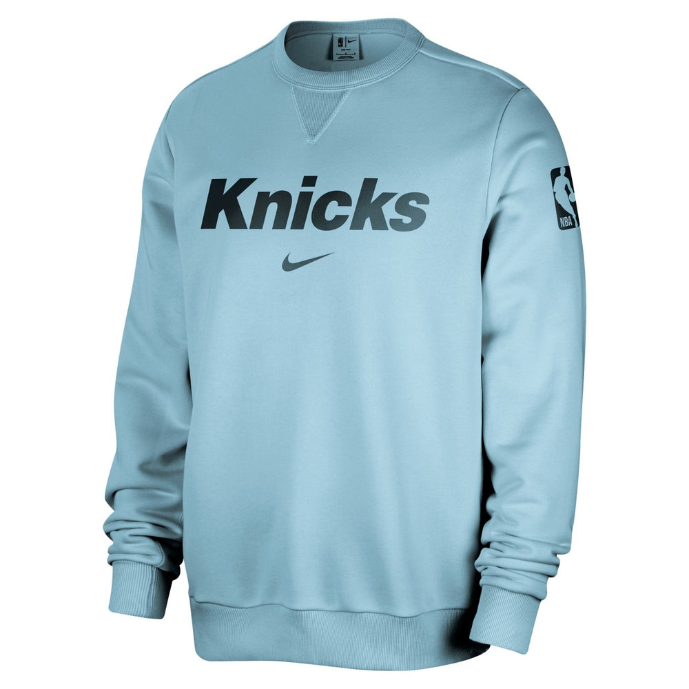 New York Knicks Courtside Standard Issue Performance Pullover Sweatshirt Light Blue - NBA