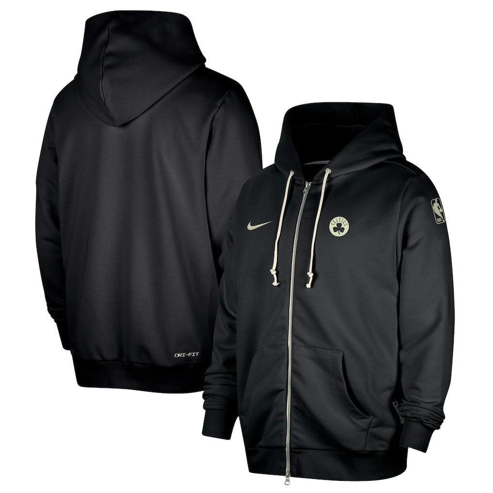 Boston Celtics Authentic Standard Issue Full-Zip Hoodie Jacket Black - NBA