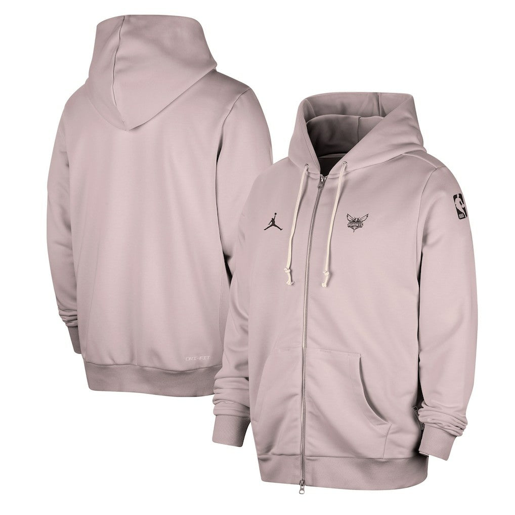 Charlotte Hornets Jordan Brand Authentic Standard Issue Full-Zip Hoodie Jacket Light Purple - NBA