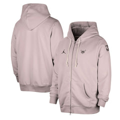 Charlotte Hornets Jordan Brand Authentic Standard Issue Full-Zip Hoodie Jacket Light Purple - NBA