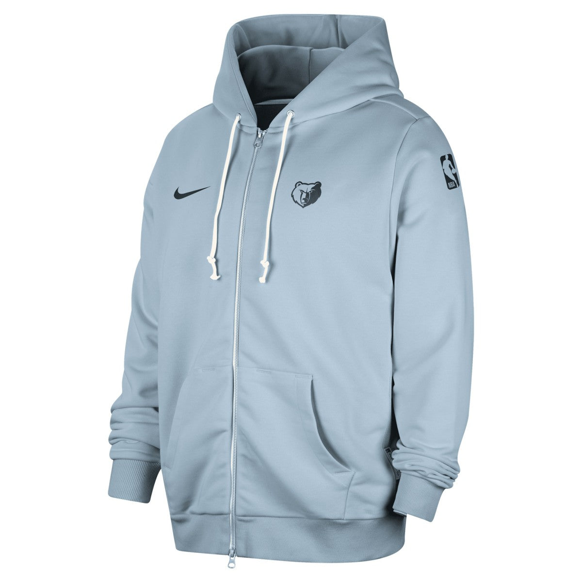 Memphis Grizzlies Authentic Standard Issue Full-Zip Hoodie Jacket Light Blue - NBA