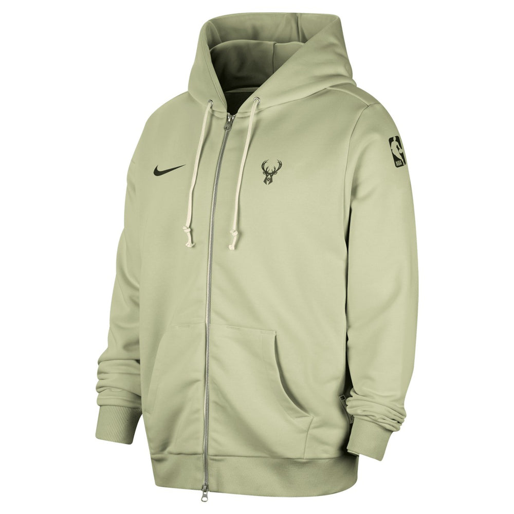 Milwaukee Bucks Authentic Standard Issue Full-Zip Hoodie Jacket Green - NBA