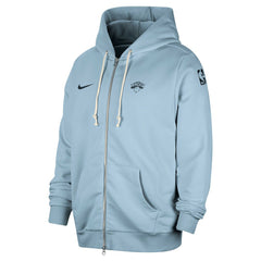 New York Knicks Authentic Standard Issue Full-Zip Hoodie Jacket Light Blue - NBA