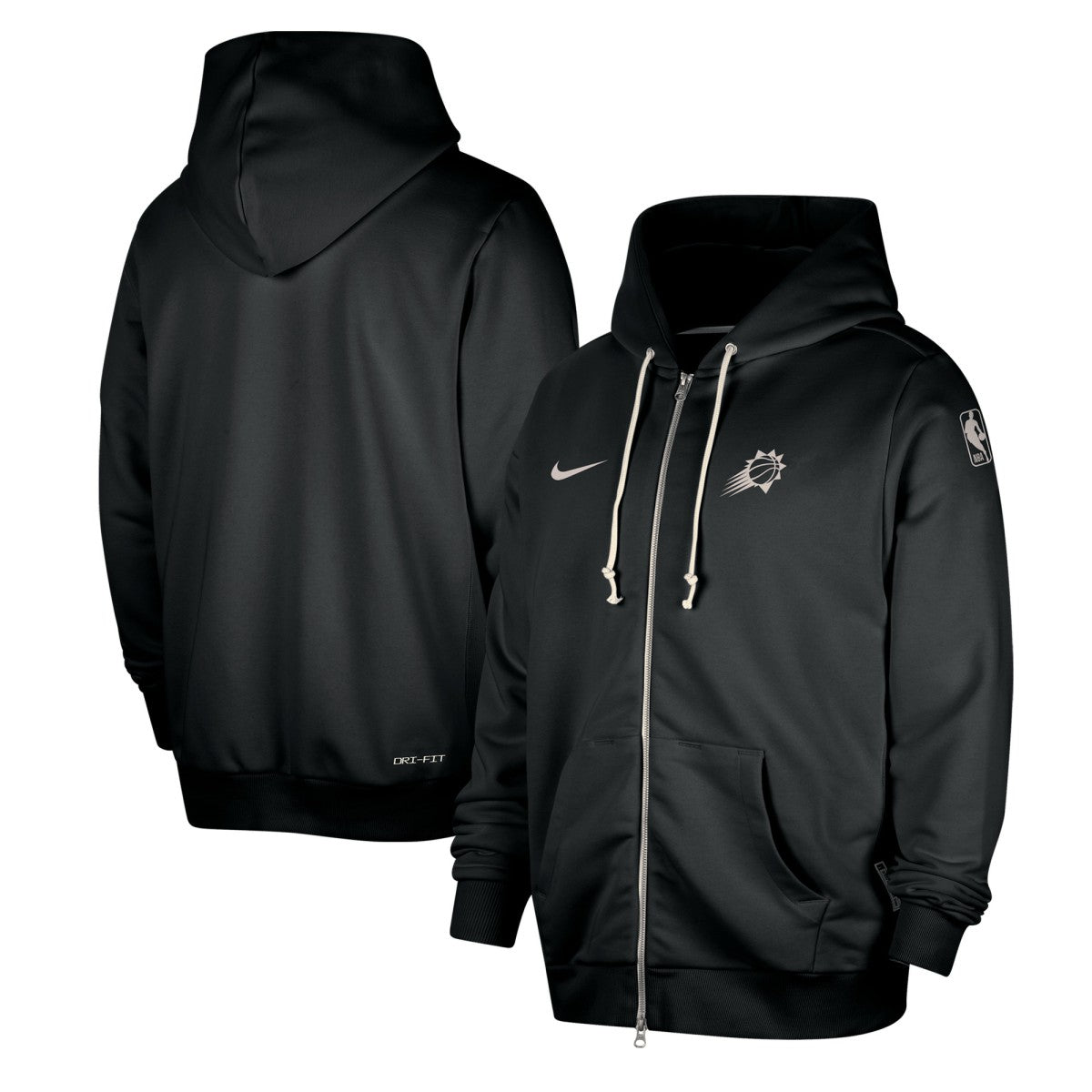 Phoenix Suns Authentic Standard Issue Full-Zip Hoodie Jacket Black - NBA