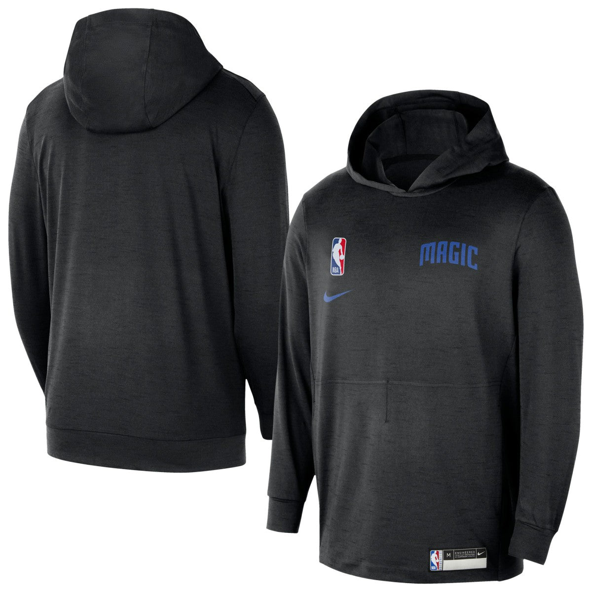 Orlando Magic 2024/25 On-Court Authentic Practice Yoga Restore Lightweight Pullover Hoodie Black - NBA