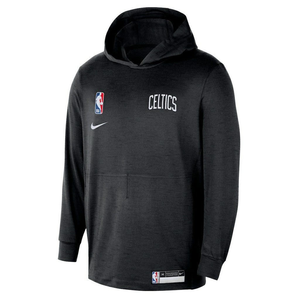 Boston Celtics 2024/25 On-Court Authentic Practice Yoga Restore Lightweight Pullover Hoodie Black - NBA