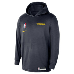 Golden State Warriors 2024/25 On-Court Authentic Practice Yoga Restore Lightweight Pullover Hoodie Navy - NBA