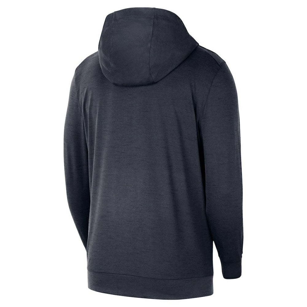 Golden State Warriors 2024/25 On-Court Authentic Practice Yoga Restore Lightweight Pullover Hoodie Navy - NBA