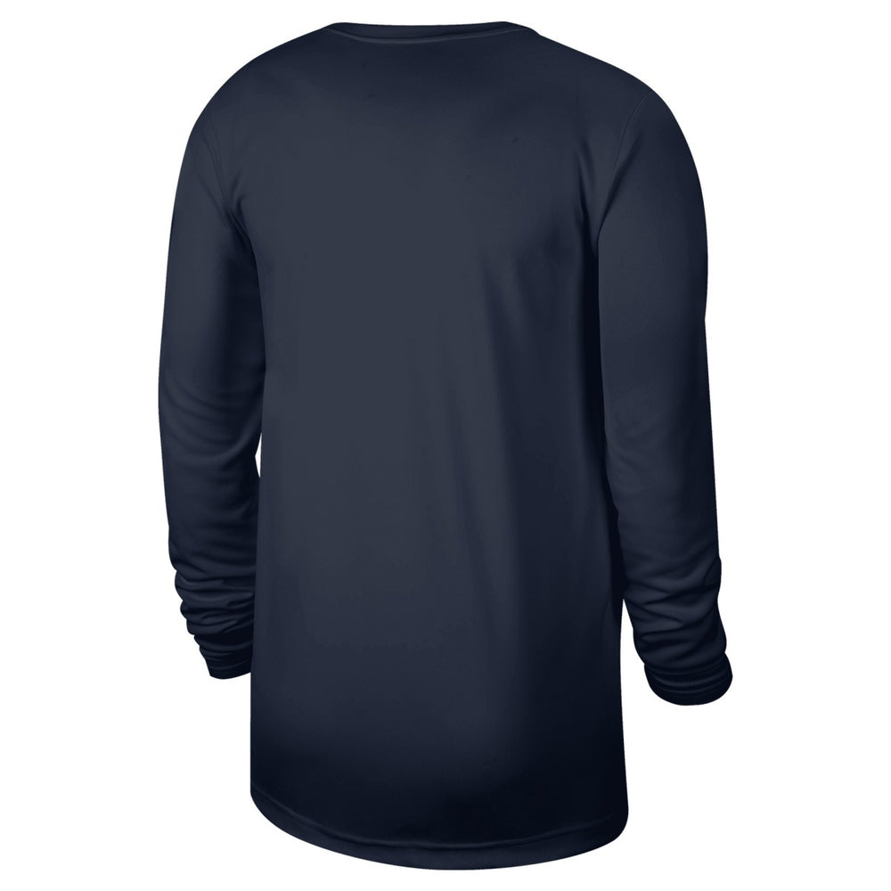 Washington Wizards 2024/25 Legend On-Court Practice Long Sleeve T-Shirt Navy - NBA